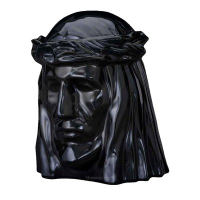 Christ Black Cremation Urn