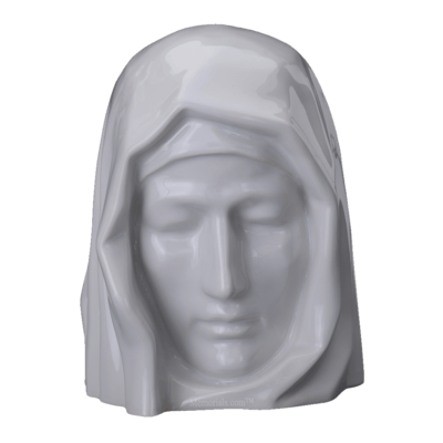 Holy Mother White Cremation Urns
