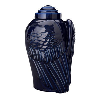 Wings Cobalt Cremation Urn