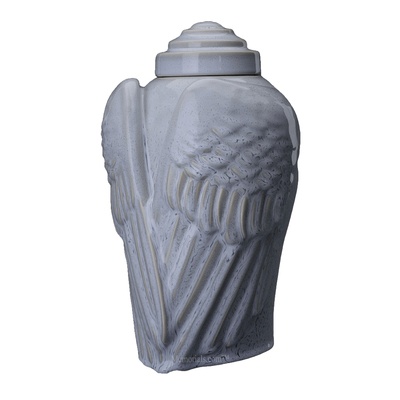 Wings Ash Grey Cremation Urn 