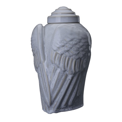 Wings Ash Grey Cremation Urn