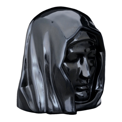 Holy Mother Black Cremation Urn