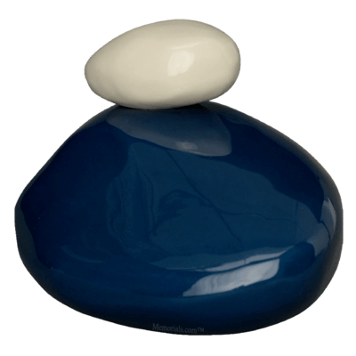Stone Blue Cremation Urn