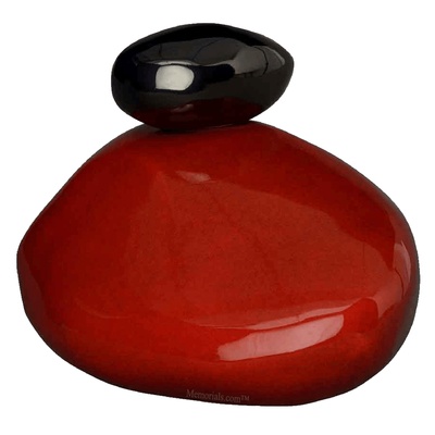 Stone Red Cremation Urn