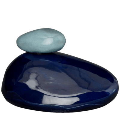Stone Cobalt Cremation Urn