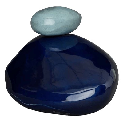 Stone Cobalt Cremation Urn