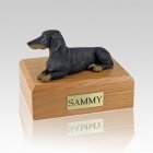 Dachshund Black Medium Dog Urn