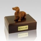 Dachshund Long-Haired Brown Dog Urns