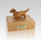 Dachshund Walking Small Dog Urn