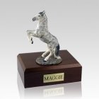 Dapple Gray Rearing Large Horse Cremation Urn