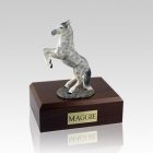 Dapple Gray Rearing Medium Horse Cremation Urn