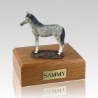 Dapple Gray Standing Large Horse Cremation Urn