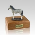 Dapple Gray Standing Medium Horse Cremation Urn
