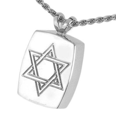 Davids Star Cremation Pendant III