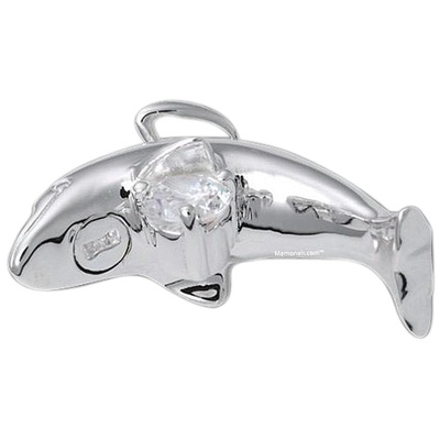 Dazzling Dolphin Cremation Pendant