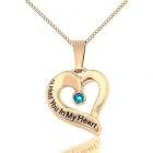 December Gold Heart Keepsake