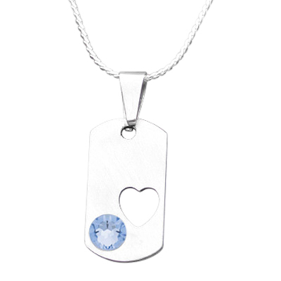 December Heart Cremation Pendant