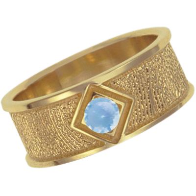 December Birthstone 14k Yellow Gold Ring Print Keepsake