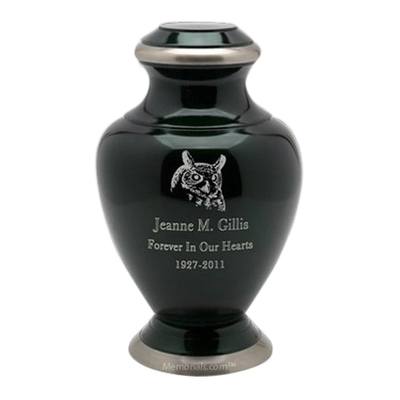 Deep Green Pet Cremation Urn