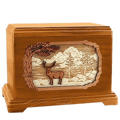 Deer Land Mahogany Hampton Cremation Urn