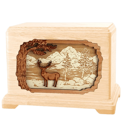 Deer Land Maple Hampton Cremation Urn