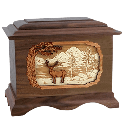 Deer Land Wood Cremation Urns