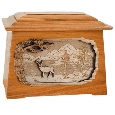 Deer Mahogany Aristocrat Cremation Urn