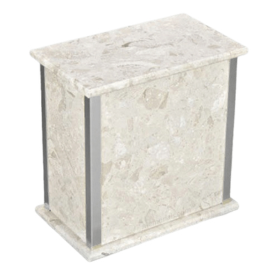 Designer Silver Perlato Urn