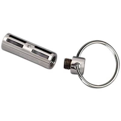 Diamond Cylinder Cremation Keychain