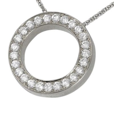 Diamond Spherical Cremation Pendant III