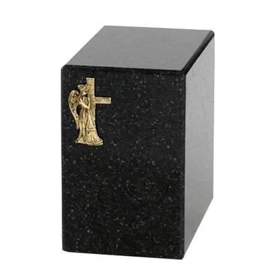 Dignity Silver Cambrian Black Granite Urn