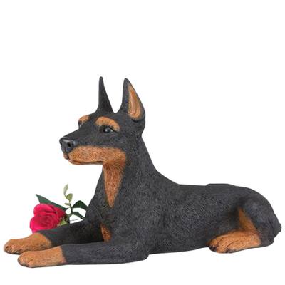 Doberman Pincher Pet Cremation Urn