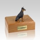 Doberman Red Medium Dog Urn