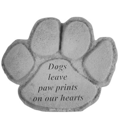 Dog Paw Garden Stone