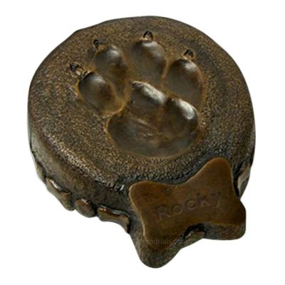 Bronze Dog Paw Urn