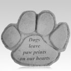 Dog Paws Memorial Stone