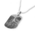 Dog Tag Stainless Etched Pendant