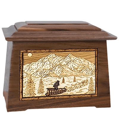 Dogsled Walnut Aristocrat Cremation Urn