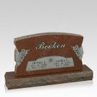 Dogwood Dream Upright Cemetery Headstone