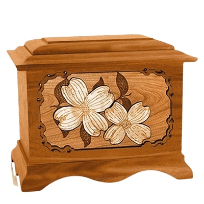 Dogwood Mahogany Cremation Urn