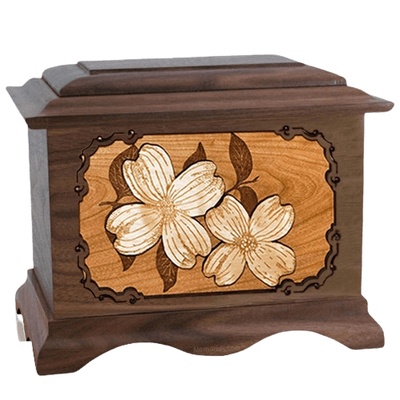 Dogwood Walnut Cremation Urn