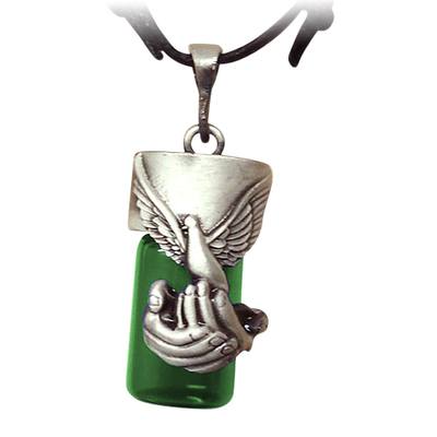 Dove Green Cremation Necklace