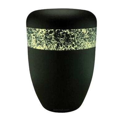 Dreamers Black Silver Biodegradable Urn