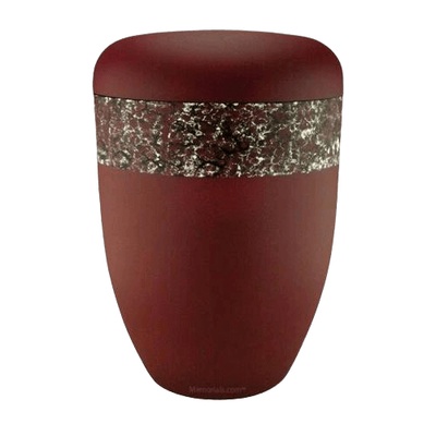 Scarlet Brown Biodegradable Urn