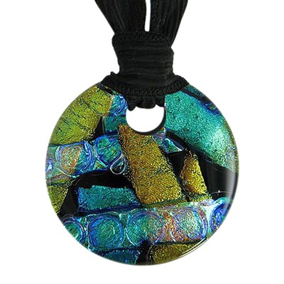 Golden Green Embrace Ash Pendant