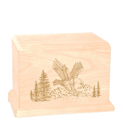 Eagle Individual Maple Wood Urn