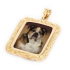 Elegance Yellow Gold Photo Pendant