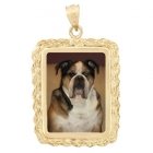 Elegance Yellow Gold Photo Pendant