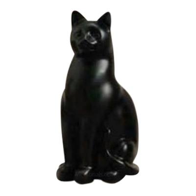 Black Elite Cat Cremation Urn
