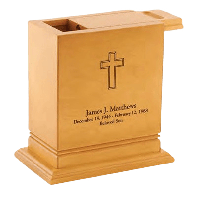 Elite Scattering Wood Cremation Urn